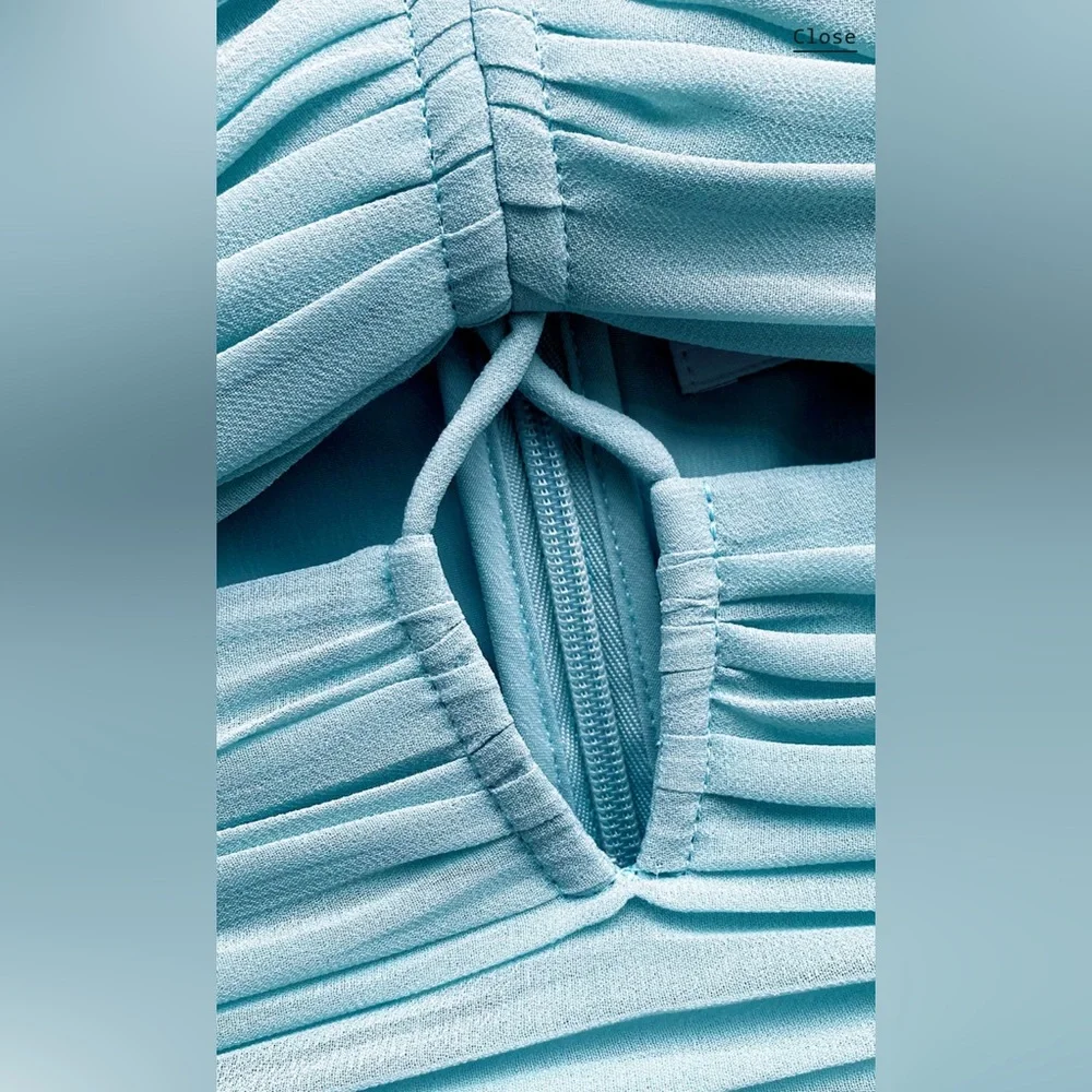 NWT 🔥🔥 Self Portrait Chiffon Midi Dress - Picture 5 of 14